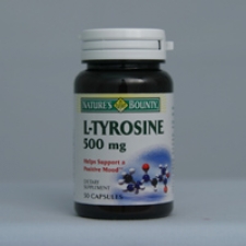 L-Tyrosine 500mg 50 Capsules Each - 3 Pack
