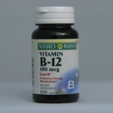 B-12 100 mcg 100 Tablets Each - 3 Pack