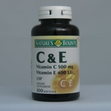 C and E 100 Softgels Each - 3 Pack