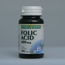 Folic Acid 400 mcg 100 Tablets Each - 3 Pack