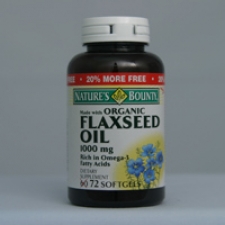 Flaxseed Oil 1000mg 60 Softgels Each - 3 Pack