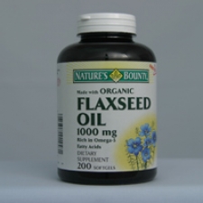 Flaxseed Oil 1000mg 200 Softgels Each - 3 Pack