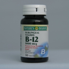 B-12 5000 mcg 30 Tablets Each - 3 Pack