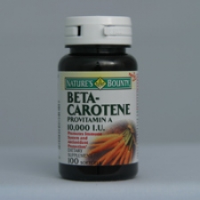 Beta Carotene 10,000 I.U. 100 Softgels Each - 3 Pack