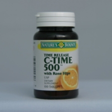 C-500 Time Release with Rose Hips 100 Tablets Each - 3 Pack