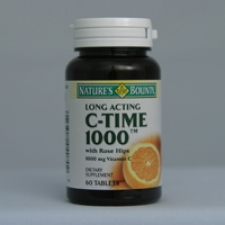 C-1000mg Time Release with Rose Hips 60 Tablets Each - 3 Pack