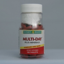 Multi-Day Plus Minerals 100 Tablets Each - 3 Pack