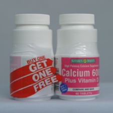 Calcium 600 60 Tablets Each - 3 Pack
