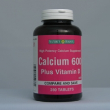 Calcium 600 250 Tablets Each - 3 Pack