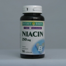 Niacin 250mg Time Release 90 Capsules Each - 3 Pack