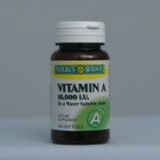 Vitamin A 10,000 I.U. Water Soluble 100 Softgels Each - 3 Pack