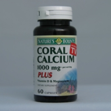 Coral Calcium Plus 1000mg 60 Capsules Each - 3 Pack