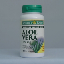 Aloe Vera Natural 470mg 100 Capsules Each - 3 Pack